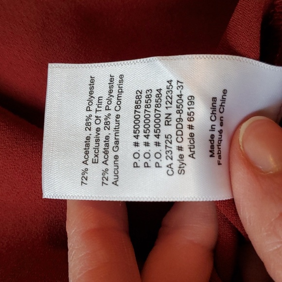 Babaton 1-01 Wilhelmina dress in red row - Picture 13 of 17